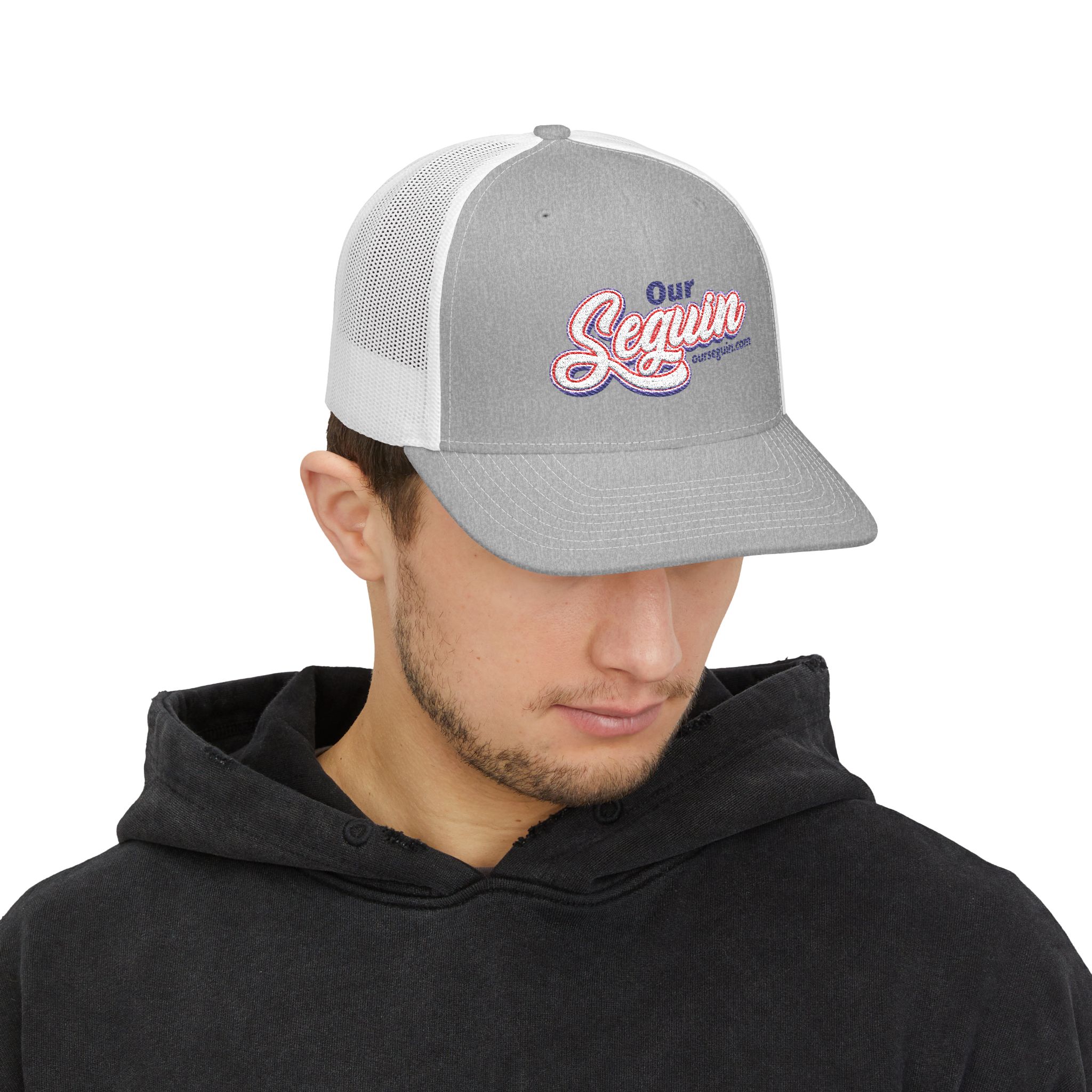 Embroidered Snapback Trucker Cap 2 Embroidered Snapback Trucker Cap - Image 2