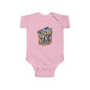 Playful Infant Bodysuit with Colorful Seguin TX Design, Baby Clothing, Gift for Newborns, Cute Baby Shower Outfit, Toddler Apparel