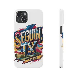 Seguin Tx Slim Phone Case, Texas Pride Phone Case, Colorful Phone Cover, State Love Gift, Personalized Phone Accessory