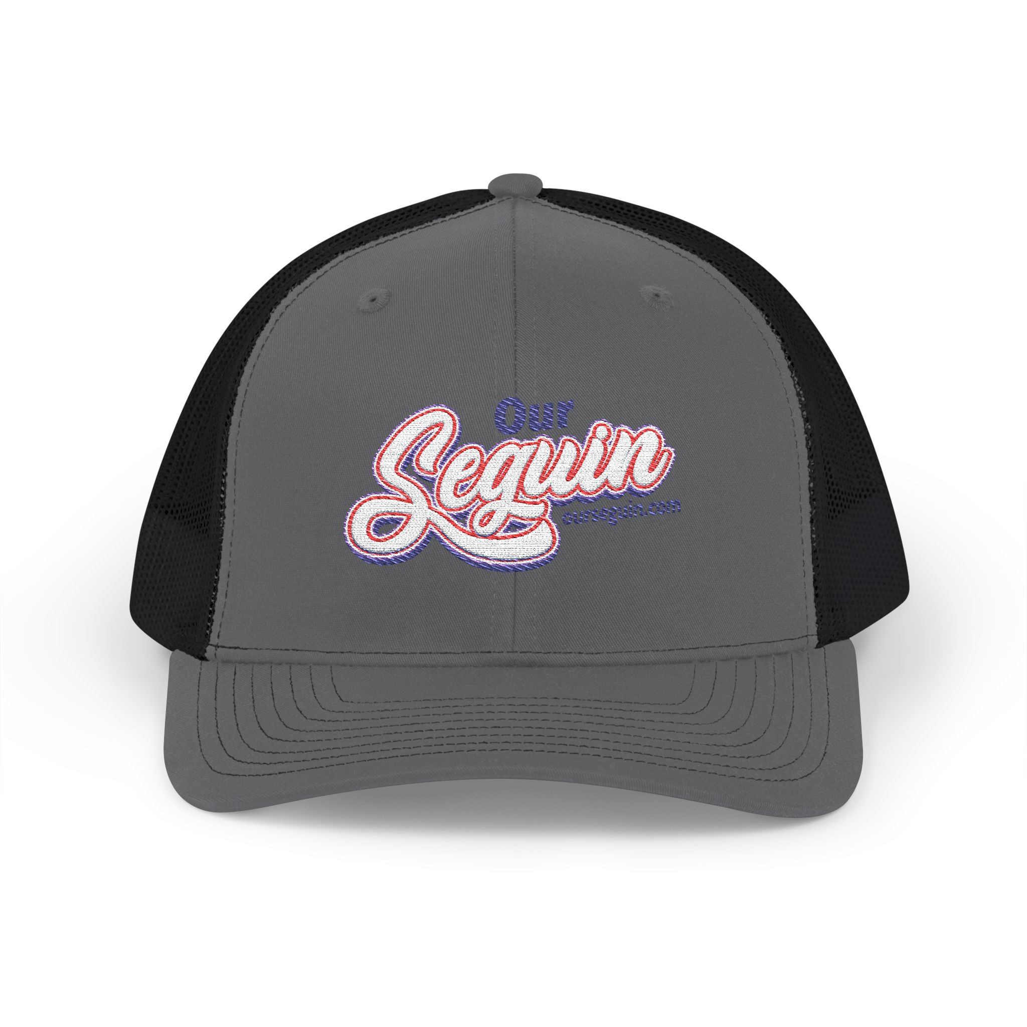 Embroidered Snapback Trucker Cap 3 Embroidered Snapback Trucker Cap - Image 3