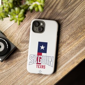 Seguin Texas Pride Phone Case, Tough Phone Cover, Sequin Texas Theme, Gift For Texans, Graduation Or Birthday Present, Durable Phone Accessory