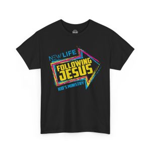 New Life Fellowship Seguin Christian Tee - ‘Following Jesus’ T-Shirt, Kid's Ministry